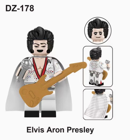 Elvis Aaron Presley - The King of Rock and Roll - Compatible Minifigure (Copy) (Copy)