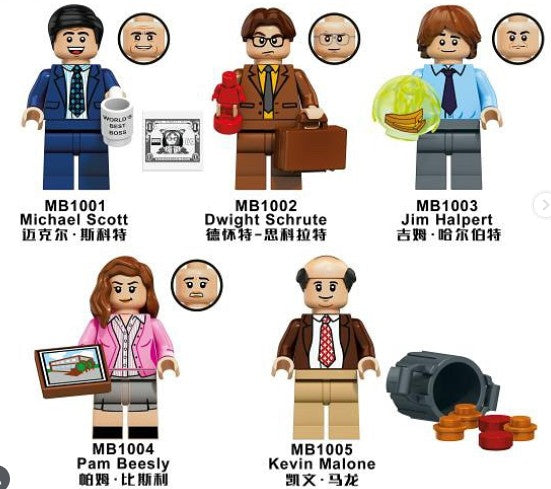 The Office Figure Lego Compatible Set