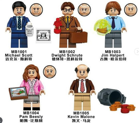 The Office Figure Lego Compatible Set