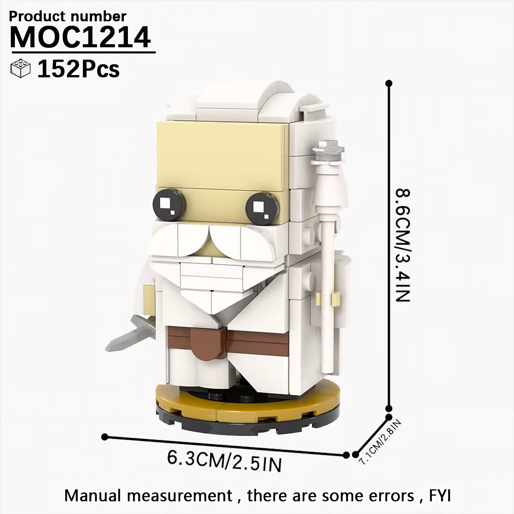 LORD OF THE RINGS GANDALF WHITE ROBE [BRICKHEADZ]