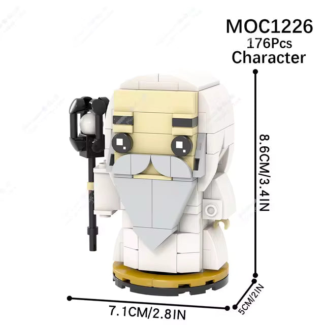 LORD OF THE RINGS SARUMAN THE WHITE [BRICKHEADZ]
