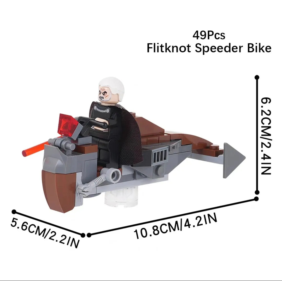 STAR WARS DOOKU & SPEEDER