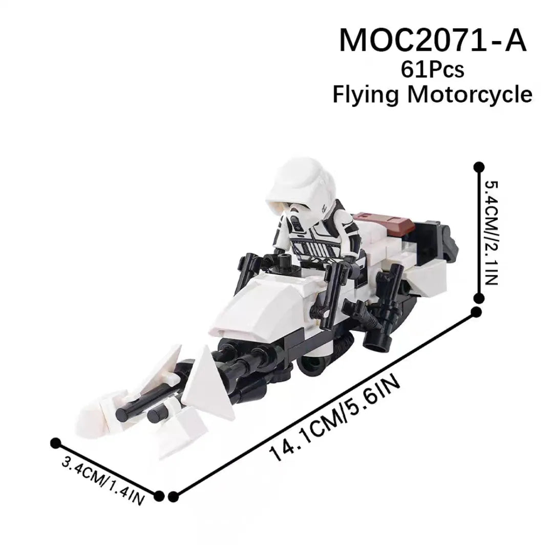 STAR WARS SPEEDER 74-Z WHITE
