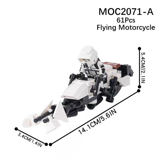 STAR WARS SPEEDER 74-Z WHITE