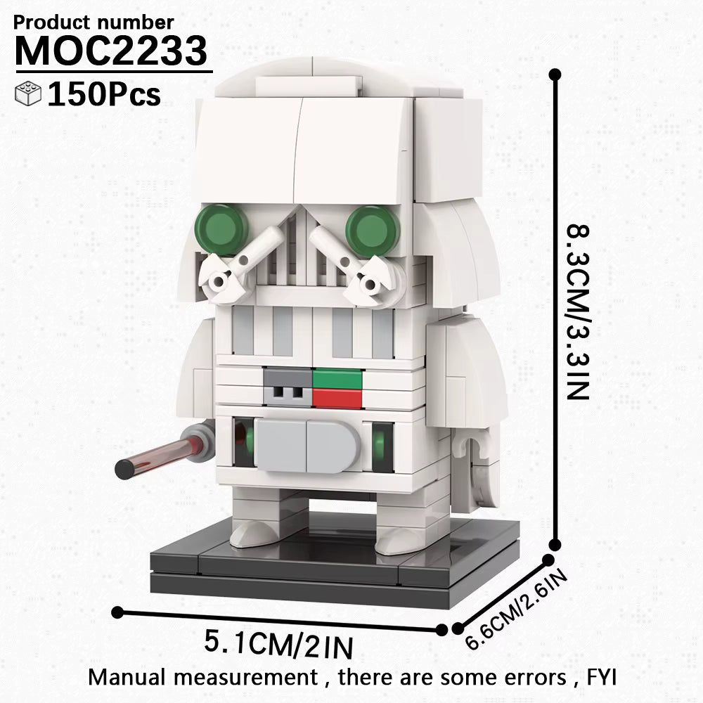 DARTH VADER IN WHITE SUITE [BRICKHEADZ]