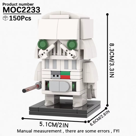 DARTH VADER IN WHITE SUITE [BRICKHEADZ]