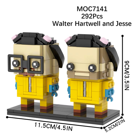 WALTER WHITE & JESSE PINKMAN [BRICKHEADZ]