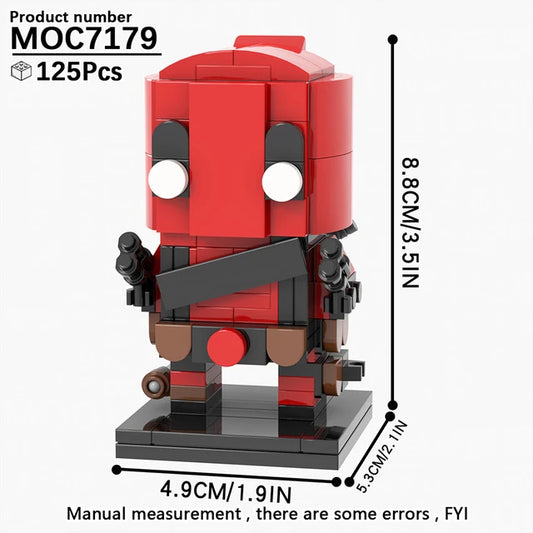 DEADPOOL MOVIE COSTUME [BRICKHEADZ]