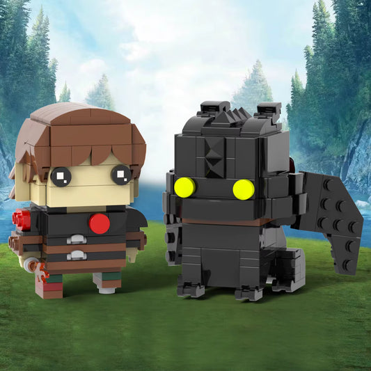 HICCUP AND TOOTHLESS [BRICKHEADZ]