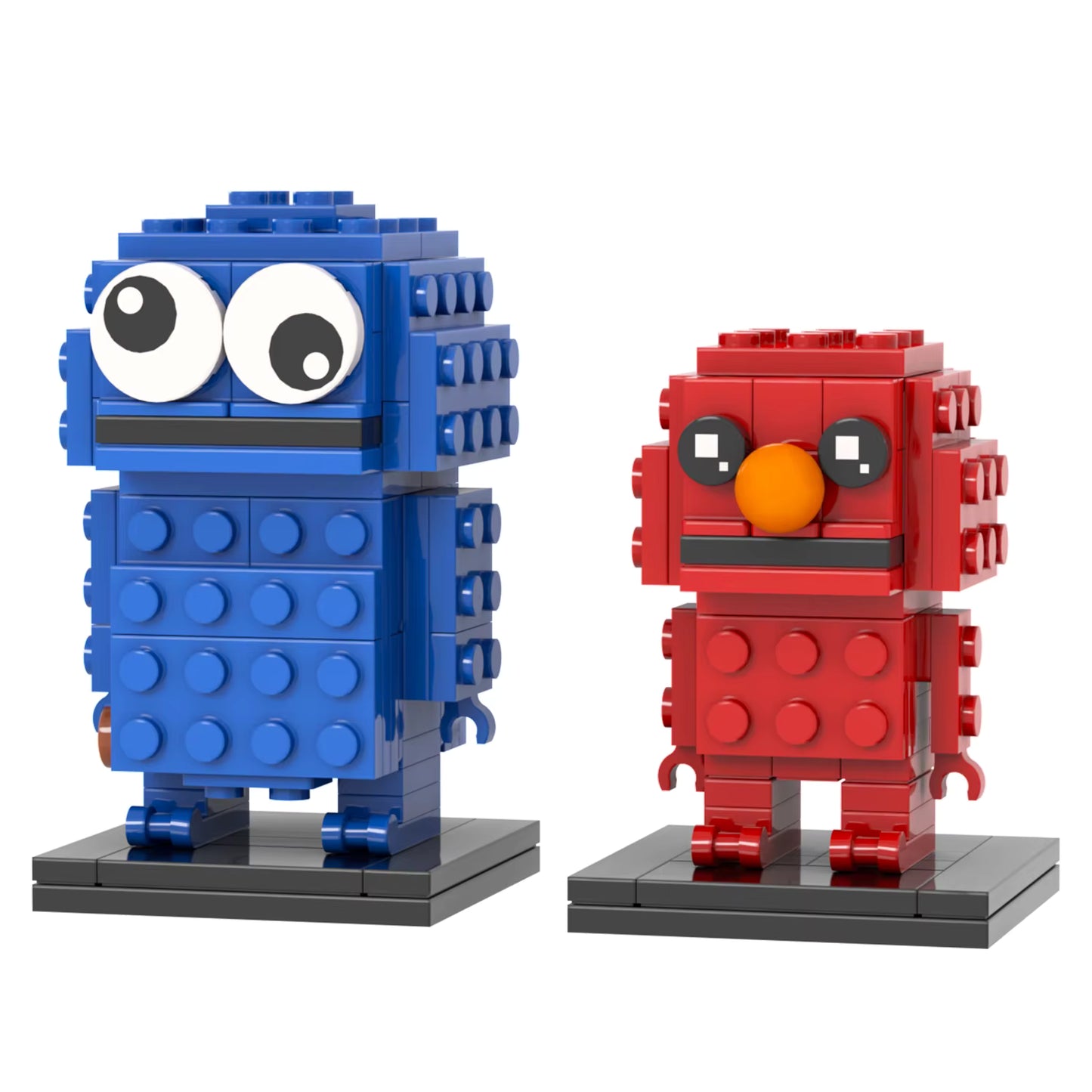ELMO AND COOKIE MONSTER [BRICKHEADZ]
