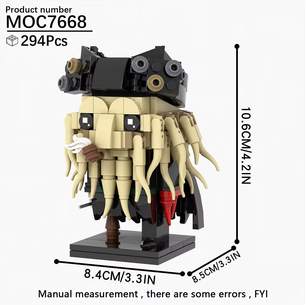 PIRATES OF THE CARIBBEAN DAVY JONES [BRICKHEADZ]