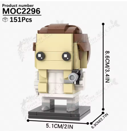 STAR WARS PRINCESS LEIA HOTH [BRICKHEADZ]