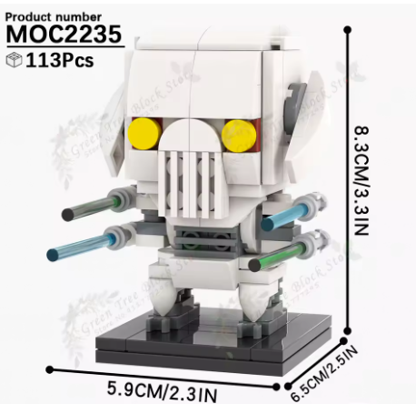 GENERAL GRIEVOUS WITHOUT CAPE [BRICKHEADZ]