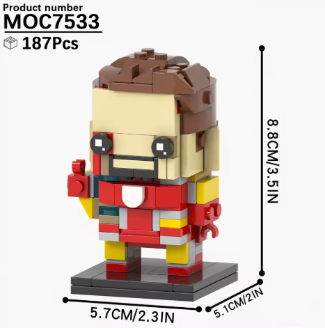 I AM IRON MAN [BRICKHEADZ]