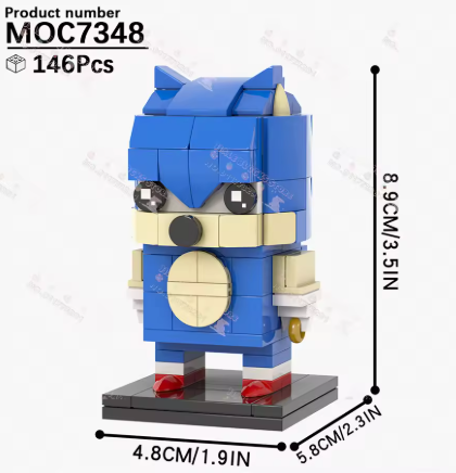 SONIC THE HEDGEHOG [BRICKHEADZ]