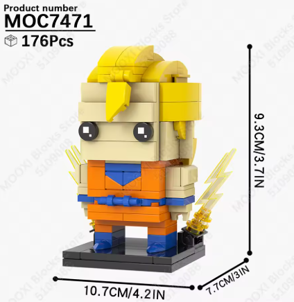 GOKU SUPER SAIYAN 3 [BRICKHEADZ]