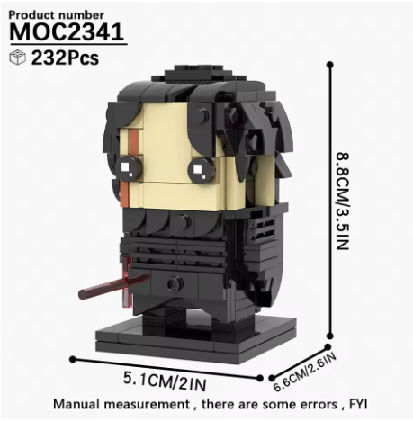 STAR WARS KYLO REN UNMASKED [BRICKHEADZ]