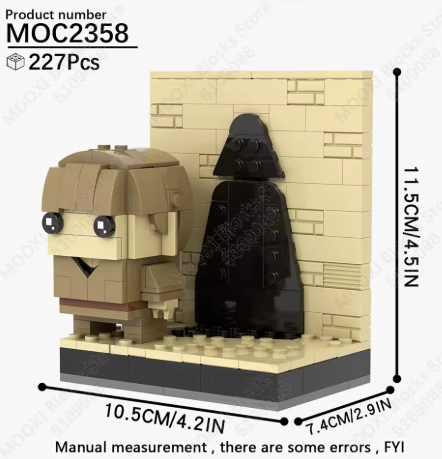 STAR WARS ANAKIN W/ VADERS SHADOW [BRICKHEADZ]