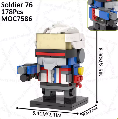 OVERWATCH SOLDIER 76 [BRICKHEADZ]