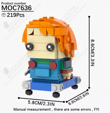 HORROR CHUCKIE ON WHEELS [BRICKHEADZ]